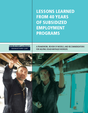 Subsidized Employment Report Cover 2016