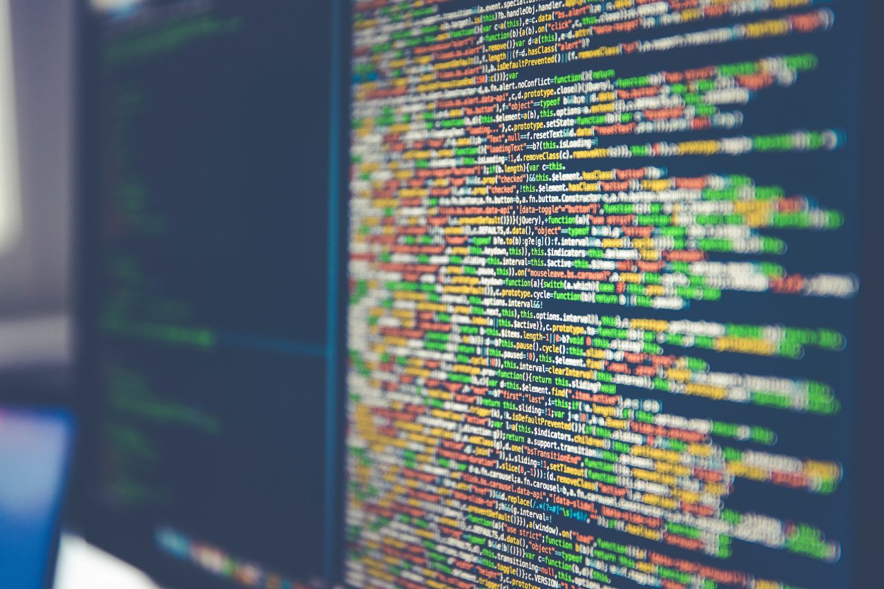 This is a stock photo of many lines of code.