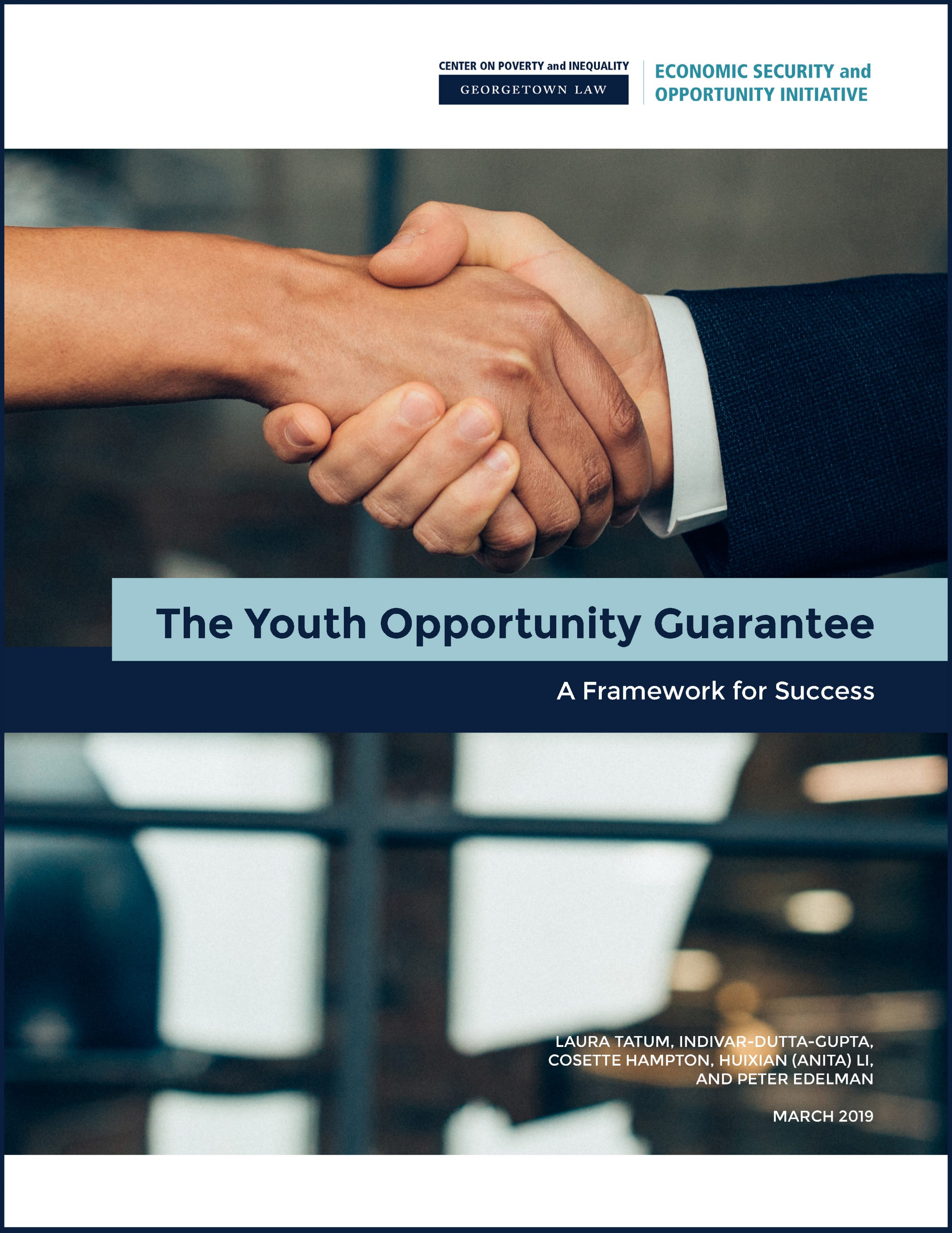 The Youth Opportunity Guarantee Report Cover